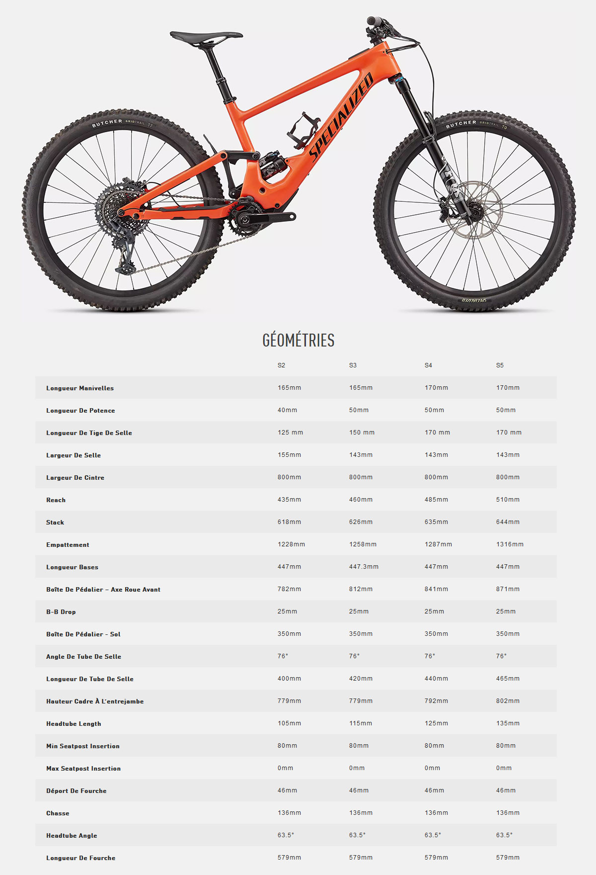 Vélo électrique Turbo Kenevo SL Comp Guide de taille